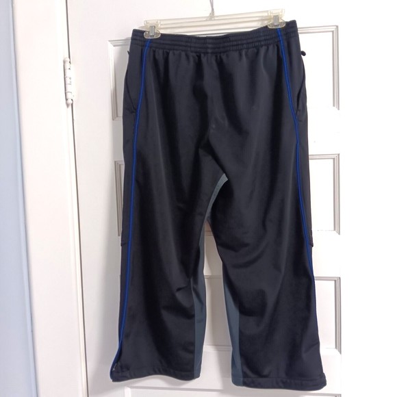 Nike Basketball Medium Kid Athletic Pants Track Zip Pockets Black Gray Youth - Picture 6 of 7